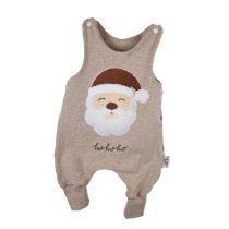 Strampler Weihnachtsmann-Patch sand