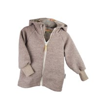 Walkjacke sand meliert mit Blumentraum sand