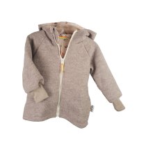 Walkjacke sand meliert mit Bauernhoftierchen