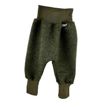 Pumphose aus Merino Wollfleece moosgrün