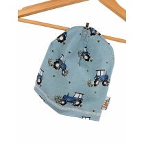 Beanie Traktoren blau 46-48