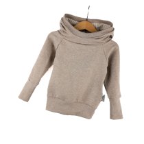 Hoodie Streifen beige