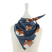 Halstuch zum Binden Fuchsi blau