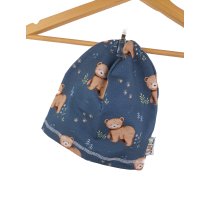 Beanie Bären dunkelblau 35-37