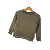 Langarmshirt Feinripp Khaki