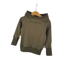 Hoodie Feinripp Khaki