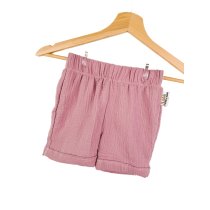 Kurze Shorts Musselin altrosa