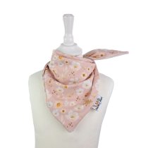 Halstuch zum Binden Blümchen altrosa