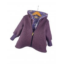 Walkmantel Walk flieder meliert mit Einhörner flieder 110/116