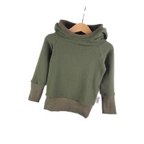 Hoodie Feinstrick khaki