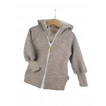 Walkjacke Walk sand meliert mit Streifen beige 98/104