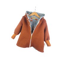 Walkmantel Walk rost mit Fuchsi grau 110/116
