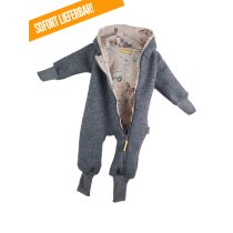 Walkoverall grau mit Bauernhof sand