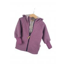 Walkjacke Walk flieder mit Blümchen sand 134/140