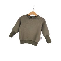 Pullover Waffeljersey khaki