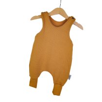 Strampler Waffeljersey curry