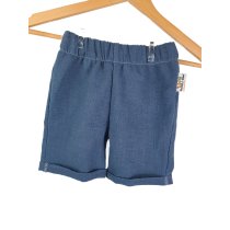 Individuell Kurze Shorts Leinen blau 134/140 mit Taschen