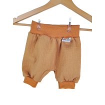 Kurze Hose Musselin Zimt