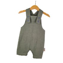 Indi Latzhose kurz Leinen khaki