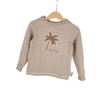 Langarmshirt Palme-Patch sand
