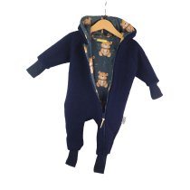Walkoverall blau mit Teddybär