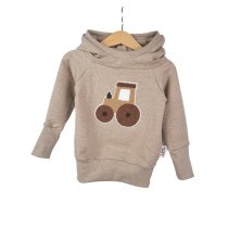 Hoodie Traktor-Patch sand