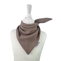 Halstuch zum Binden Feinripp taupe