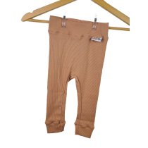 Leggings Feinripp nuss