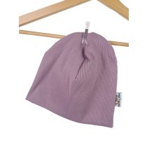 Beanie Feinripp mauve