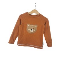 Langarmshirt Bärchi-Patch rost