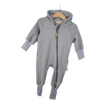 Sweatoverall Grobstrick grau