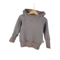 Hoodie Grobstrick braun