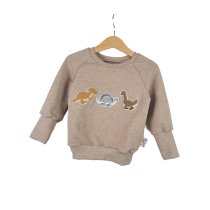 Pullover Dinolieblinge-Patch sand