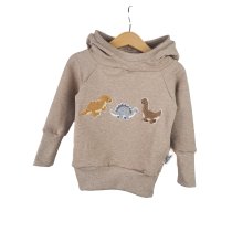 Hoodie Dinolieblinge-Patch sand