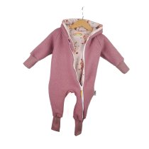 Walkoverall altrosa mit Fuchsi rosa