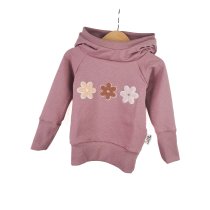 Hoodie Blumenlieblinge-Patch altrosa