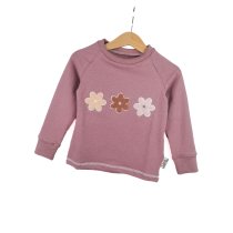 Langarmshirt Blumenlieblinge-Patch altrosa