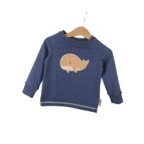 Langarmshirt Wal-Patch blau