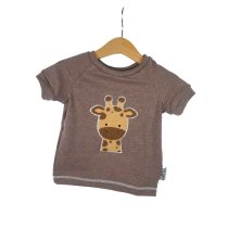 T-Shirt Giraffenkopf-Patch 74/80