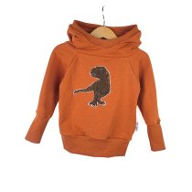 Hoodie T-Rex-Patch khaki/rost
