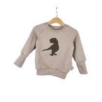 Pullover T-Rex-Patch khaki/sand