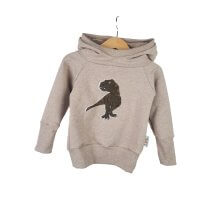 Hoodie T-Rex-Patch khaki/sand