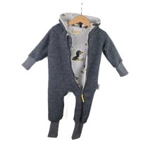 Walkoverall grau meliert mit Dackel
