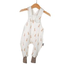 Latzhose Feinripp Giraffe