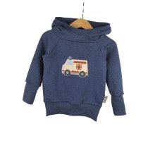 Hoodie Krankenwagen-Patch blau 86/92 
