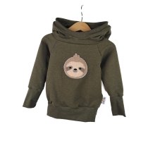 Hoodie Faultier-Patch khaki