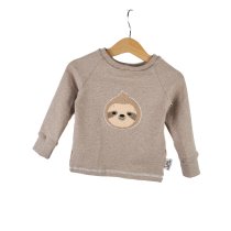 Langarmshirt Faultier-Patch sand