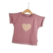 Shirty Leo Herz-Patch altrosa