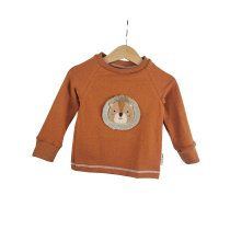 Langarmshirt Löwenliebling-Patch rost