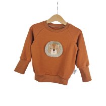 Pullover Löwenliebling-Patch rost 86/92